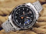 Replica Tissot Seastar Chronograph Watch Stainless Steel Orange Hour